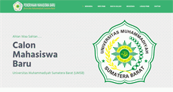 Desktop Screenshot of pmb.umsb.ac.id