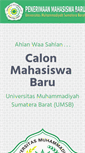 Mobile Screenshot of pmb.umsb.ac.id